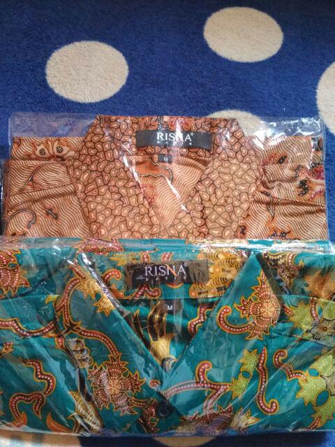 Risna Batik Br162 A Blus Batik Wanita Lengan Panjang