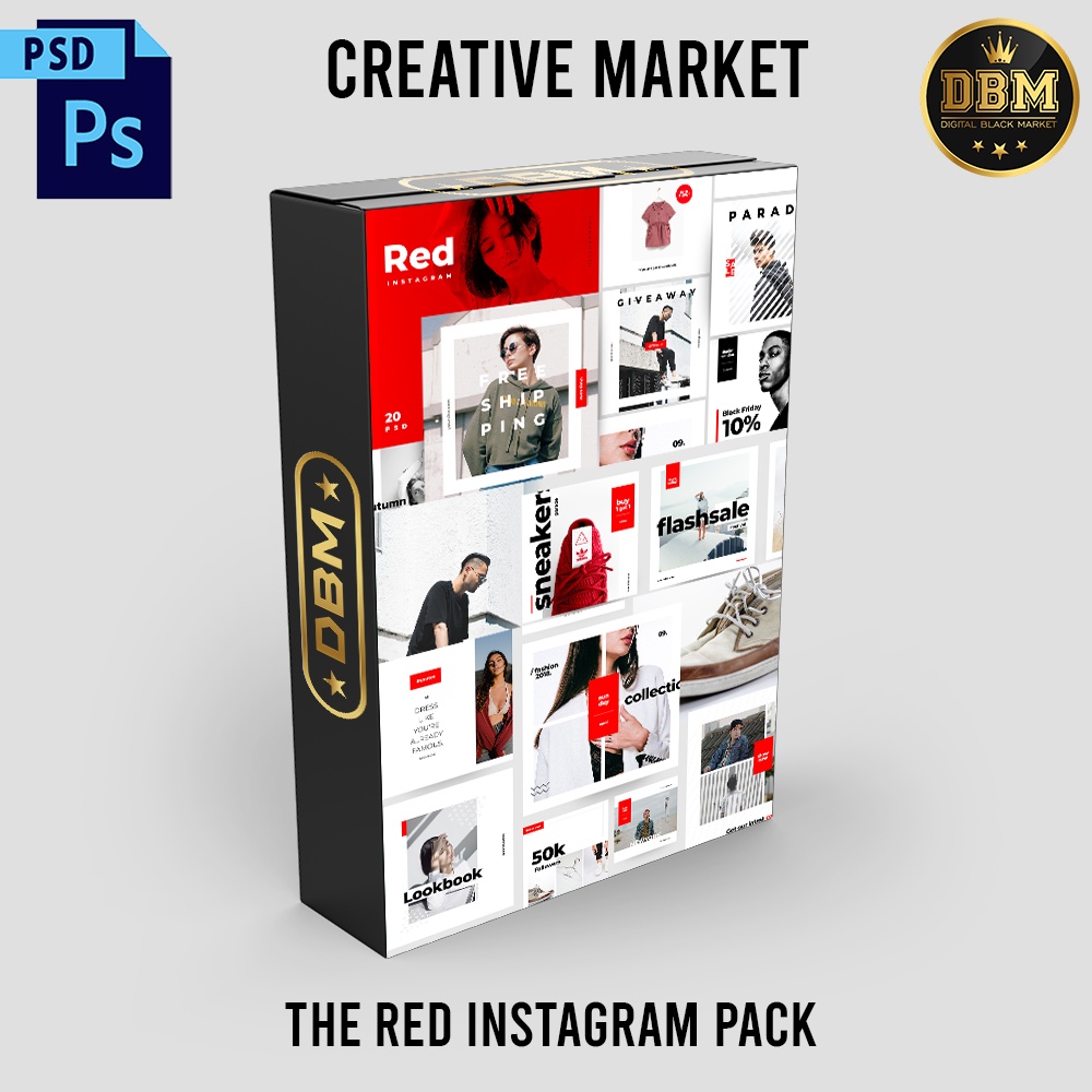 The Red Instagram Pack - Photoshop