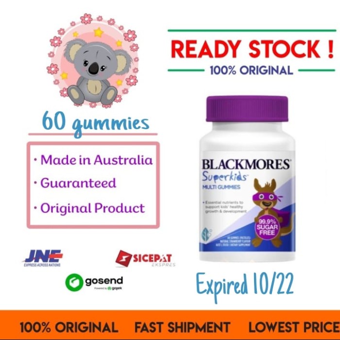 Anak-Vitamin- Blackmores Superkids Super Kids Multi Gummies Gummy Ori Aussie -Vitamin-Anak 750