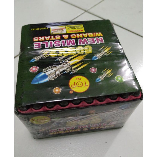 Kembang Api Misil 50 shot(26rb dapat 2pcs)
