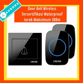 Bel Pintu Rumah Door Bell Wireless Waterprof Bell Rumah 1 Receiver 2 Receiver