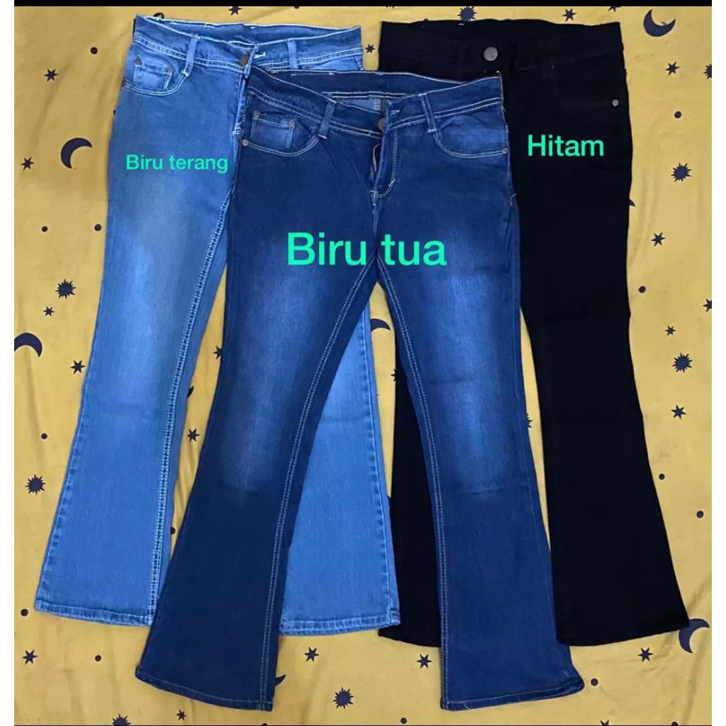 Celana jeans wanita model terbaru//Celana wanita model cutbray