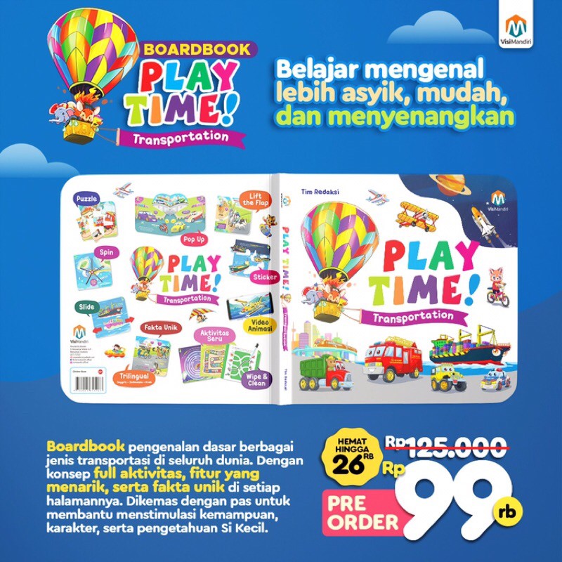 BUKU PLAYTIME TRANSPORTASI