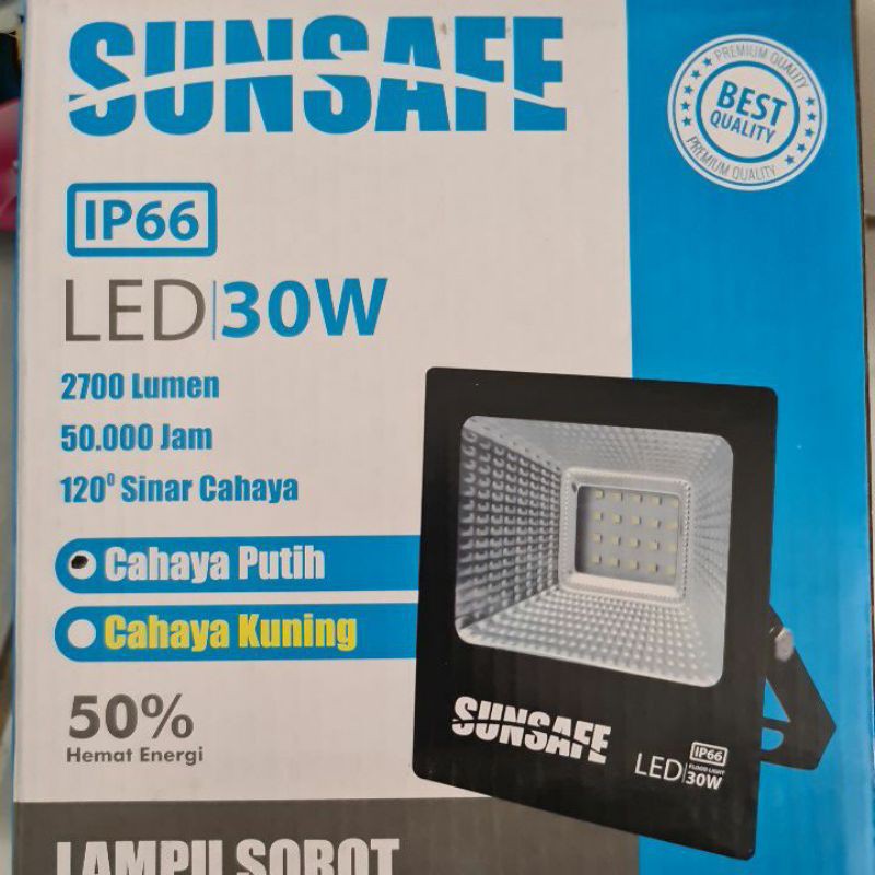 SUNSAFE LED 30W LAMPU SOROT IP66