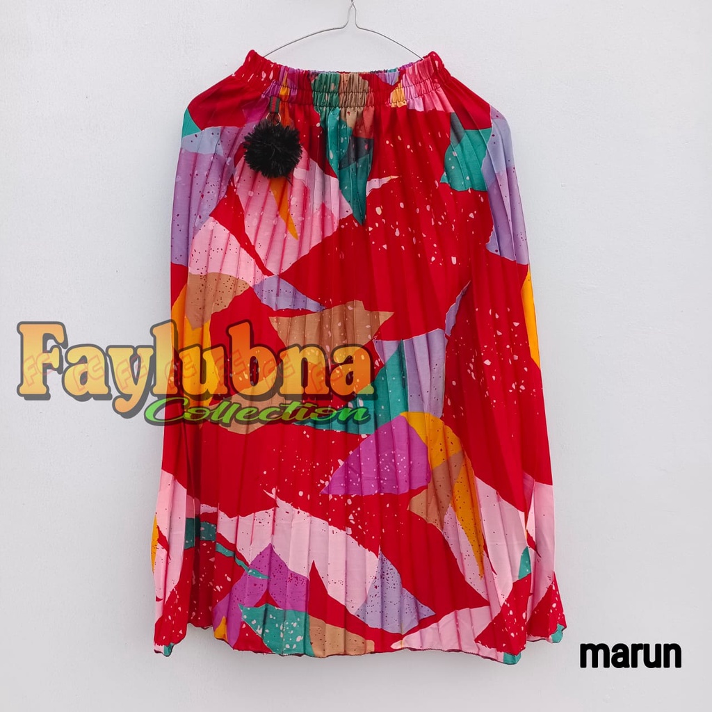 ROK MOTIF PLISKET ANAK USIA 4-10 TAHUN / ROK ANAK PEREMPUAN / ROK MOTIF / ROK PLISKET ANAK / BAWAHAN ANAK PEREMPUAN