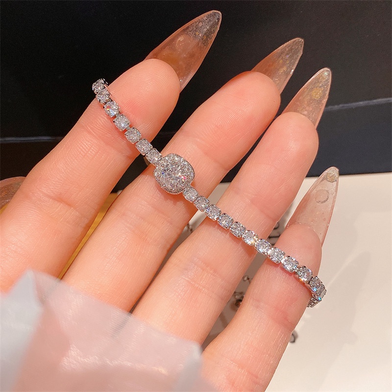 Gelang Zircon Bentuk Kotak Untuk Wanita