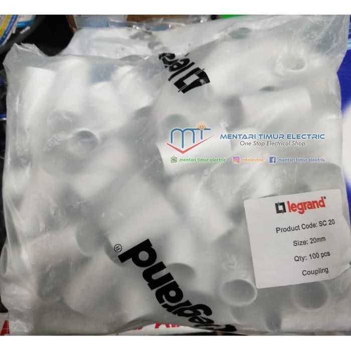 Legrand Sok Sambungan Pipa Pvc 20Mm (Coupling) READY STOK