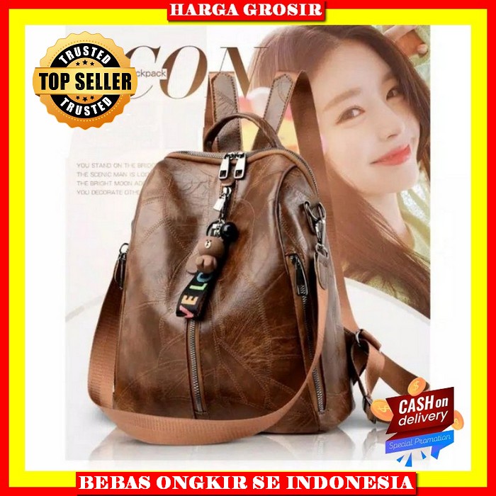 Tas Ransel Sekolah Wanita Backpack Fashion Termurah Import Korean Style Gendong Backpack Model Terb 