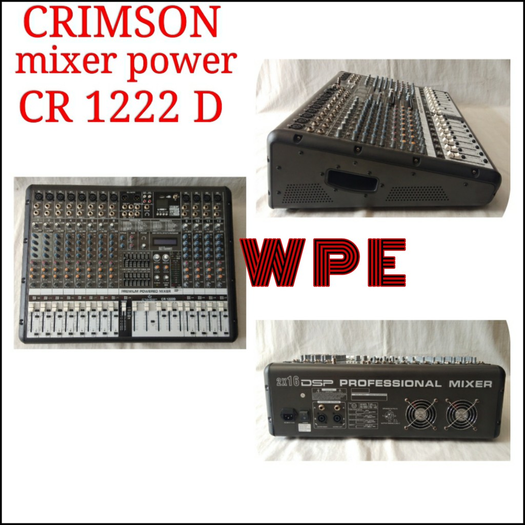 power mixer crimson cr1222d 12channel cr 1222d