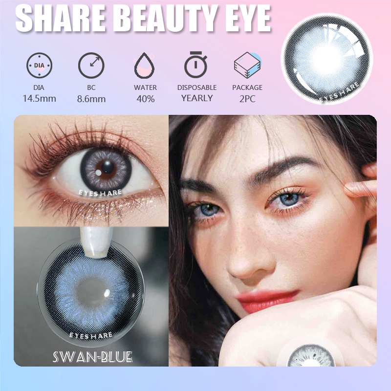 (COD) Softlens model terbaru 2023 Softlens New RICHGIRL 14.0mm Softlens lensa fashion, gratis kotak kecil bisa dipakai selama satu tahun, gratis ongkos kirim di toko