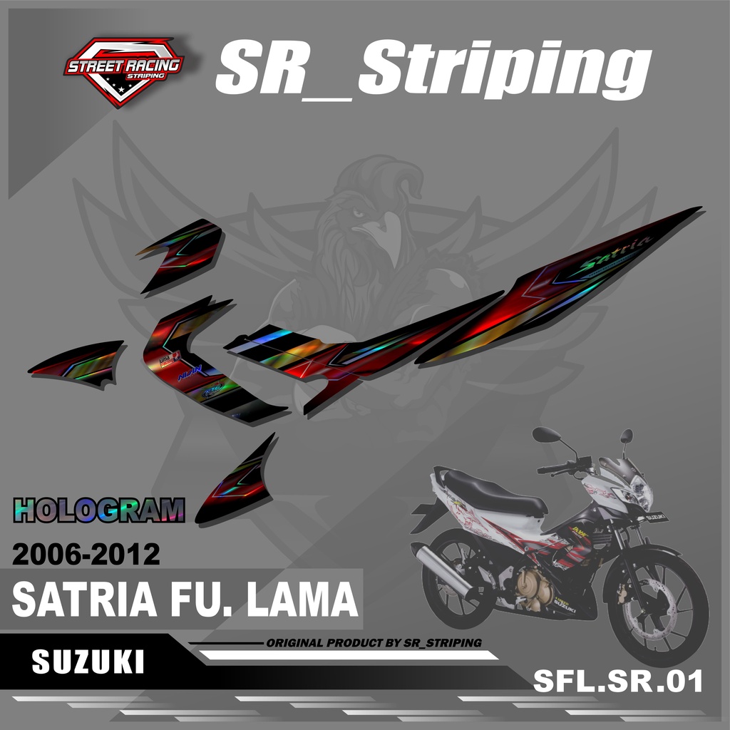 ( Hologram ) Striping satria fu Barong / Striping satria Barong /Striping Satria Fu lama / Striping 