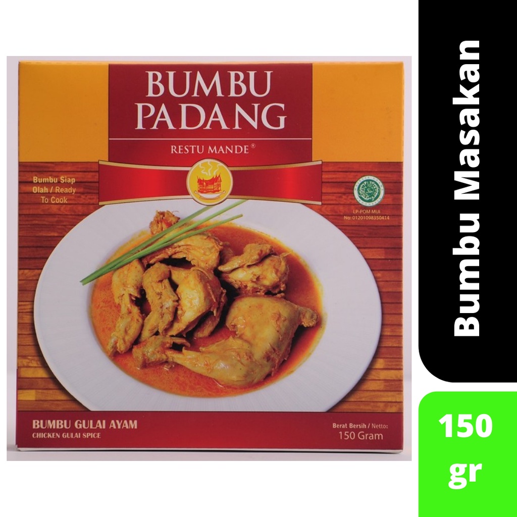 

Bumbu instan Gulai Ayam Padang Bumbu Instan Kemasan Premium Bumbu Padang Instan 150 gram