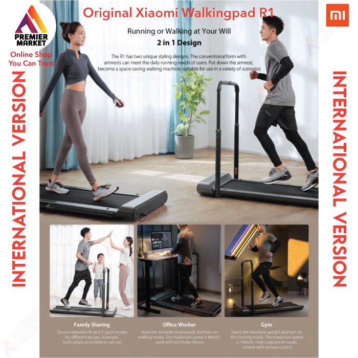 Xiaomi Walking Pad R1 Smart Treadmill International Version Shopee Indonesia 