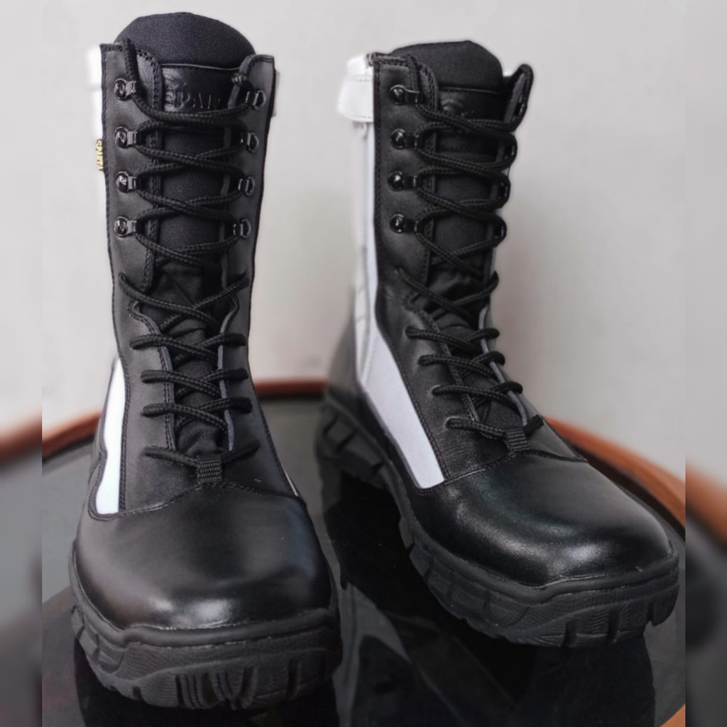 SEPATU PDL MODEL JATAH PROVOS POLRI DAN TNI MERK SPARTA BAHAN KULIT SAPI ASLI SEPATU DINAS PDL TNI POLRI SECURITY SATPAM