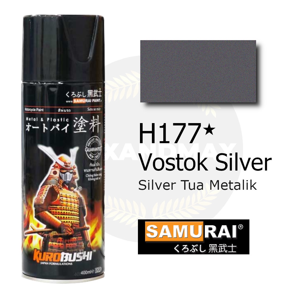 Samurai Paint Vostok Silver H177 Silver Metalik 400 ml - Cat Semprot