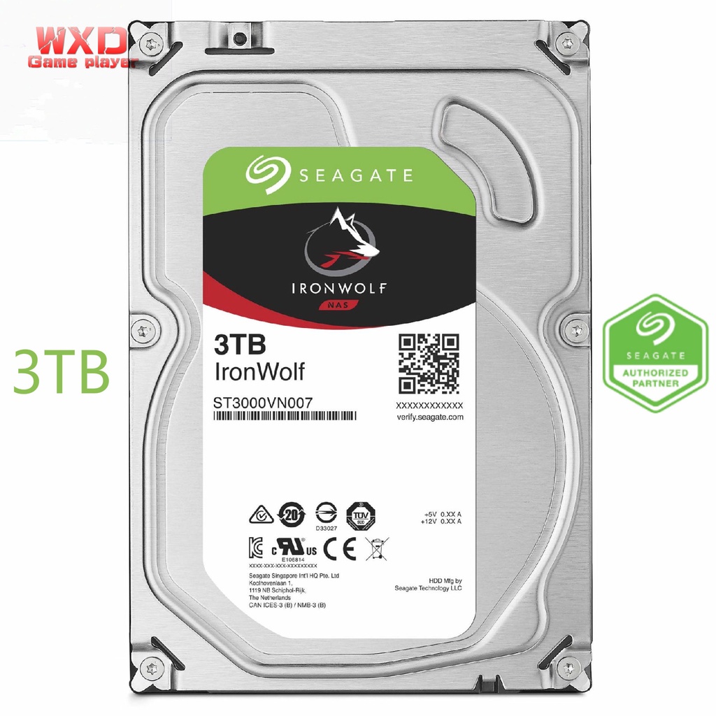【Hot Stock】Seagate IronWolf 3TB 5900 rpm SATA III 3.5  Internal NAS HDD ST3000VN007