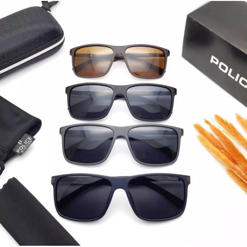 Kacamata Pria Keren lensa Polarized POLICE P603 Full Set