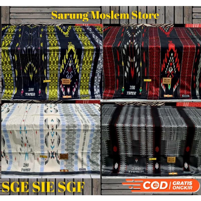 SARUNG TAMER 200 SGE SGA SGF FULL SONGKET ORIGINAL TERMURAH