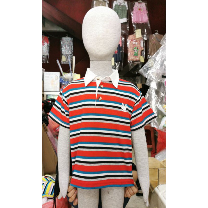 Baju kaos anak salur laki laki 2-6 thn Baju oblong anak cowok katun Pakaian anak laki laki murah