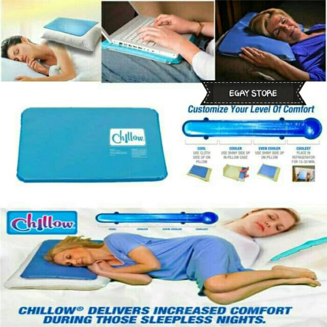 BANTAL PENDINGIN PENURUN PANAS DEMAM / CHILOW PILLOW PAD BANTAL SEJUK AIR GEL UNTUK ANAK DAN DEWASA