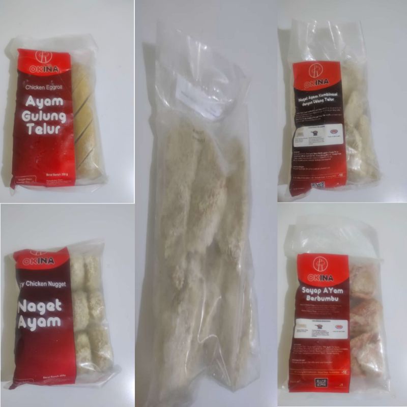 

OKINA Frozen Food - Chicken Eggroll, Chicken Shrimp Roll, Spicy Chicken, Chicken Katsu, Chicken Teba