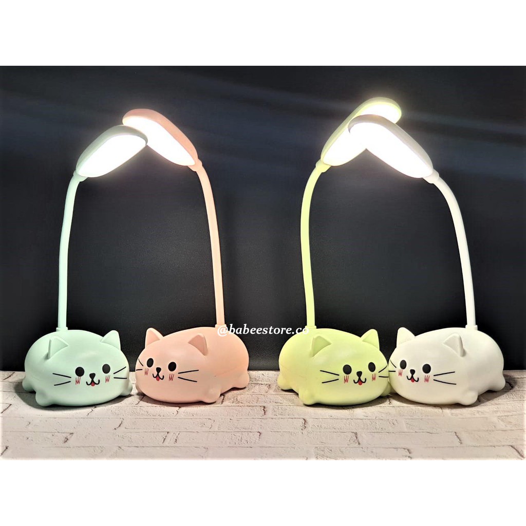 LAMPU TIDUR / LAMPU ANAK / LAMPU HIAS / LAMPU MEJA / LAMPU COLOK / LAMPU BELAJAR USB CHARGE KUCING