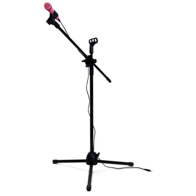 Stand Microphone  Berdiri Tripod Holder Mikrofon Pro 2 Klip NB-107