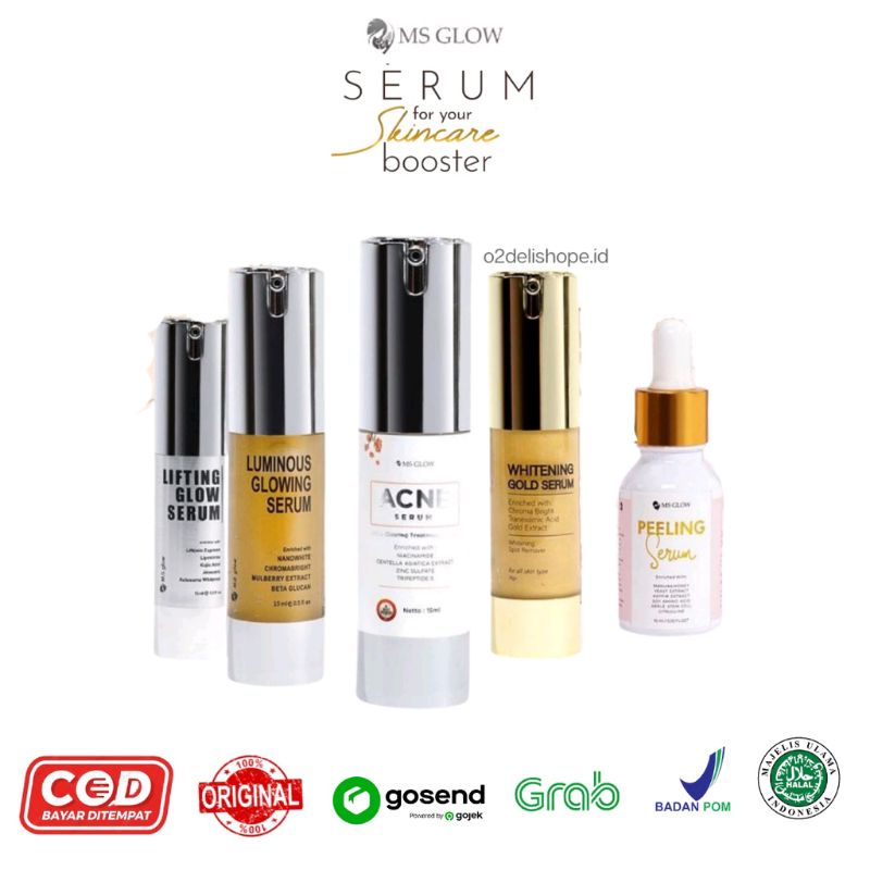 SERUM MS GLOW/MS GLOW PEELING SERUM/MS GLOW ACNE SERUM/MS GLOW LIFTING SERUM/MS GLOW WHITENING SERUM