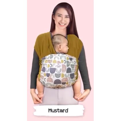 Mom's Baby Gendongan Bayi Instan Baby Wrap dengan Sash Belt Wilona Series - MBG 4007