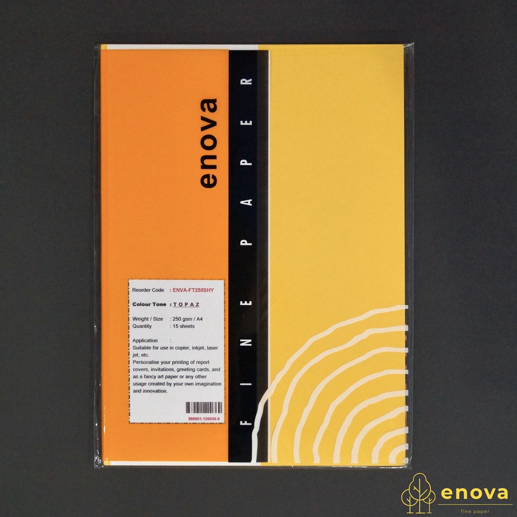 

Fancy Art Paper ENOVA | Topaz | A4 250GSM (Kuning)