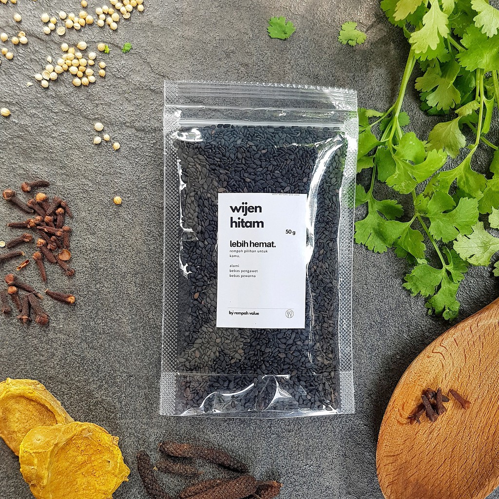 

HEMAT! Biji Wijen Hitam / Black Sesame Seeds - Rempah Value