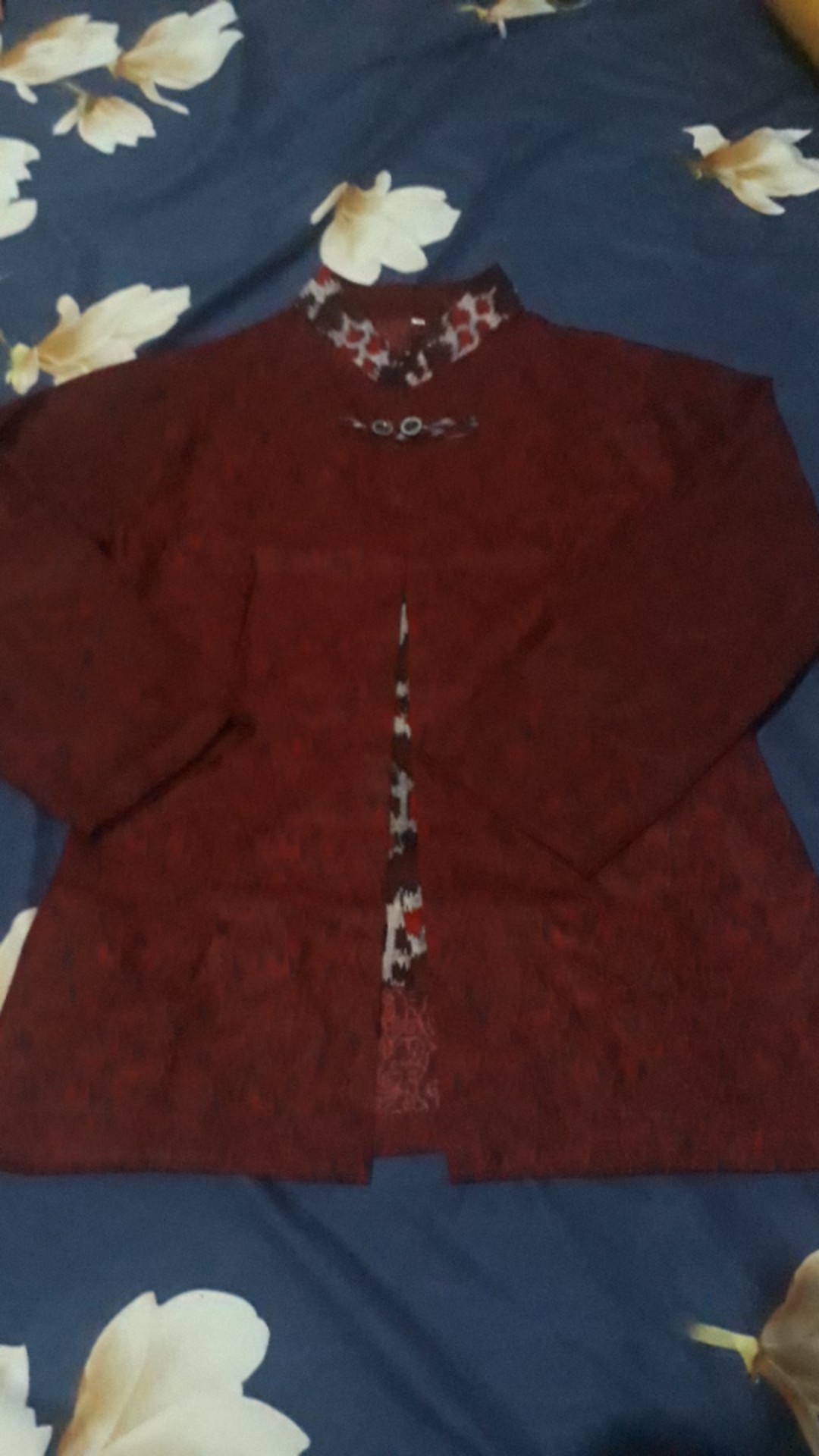 Atasan Batik Wanita Blouse Batik Wanita Lengan Panjang Baju Batik Kantor Katun Adem