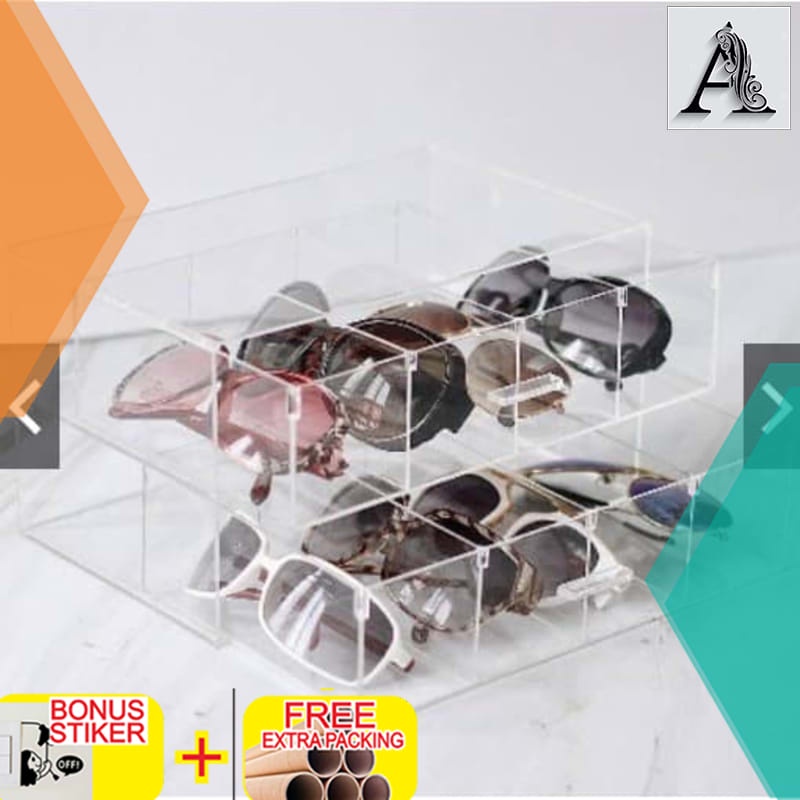 

Grosir Akrilik diecast kacamata / sunglases display / box akrilik