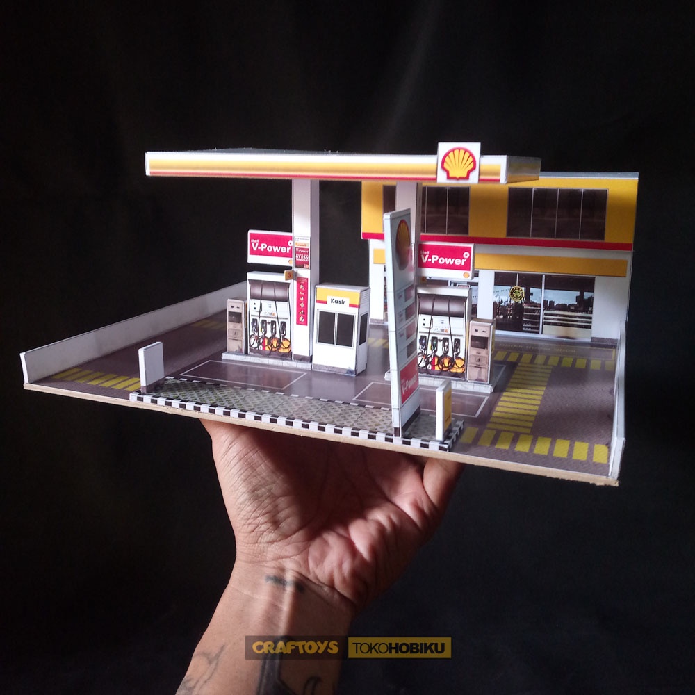 DIORAMA DIECAST - MINIATUR SPBU SHELL