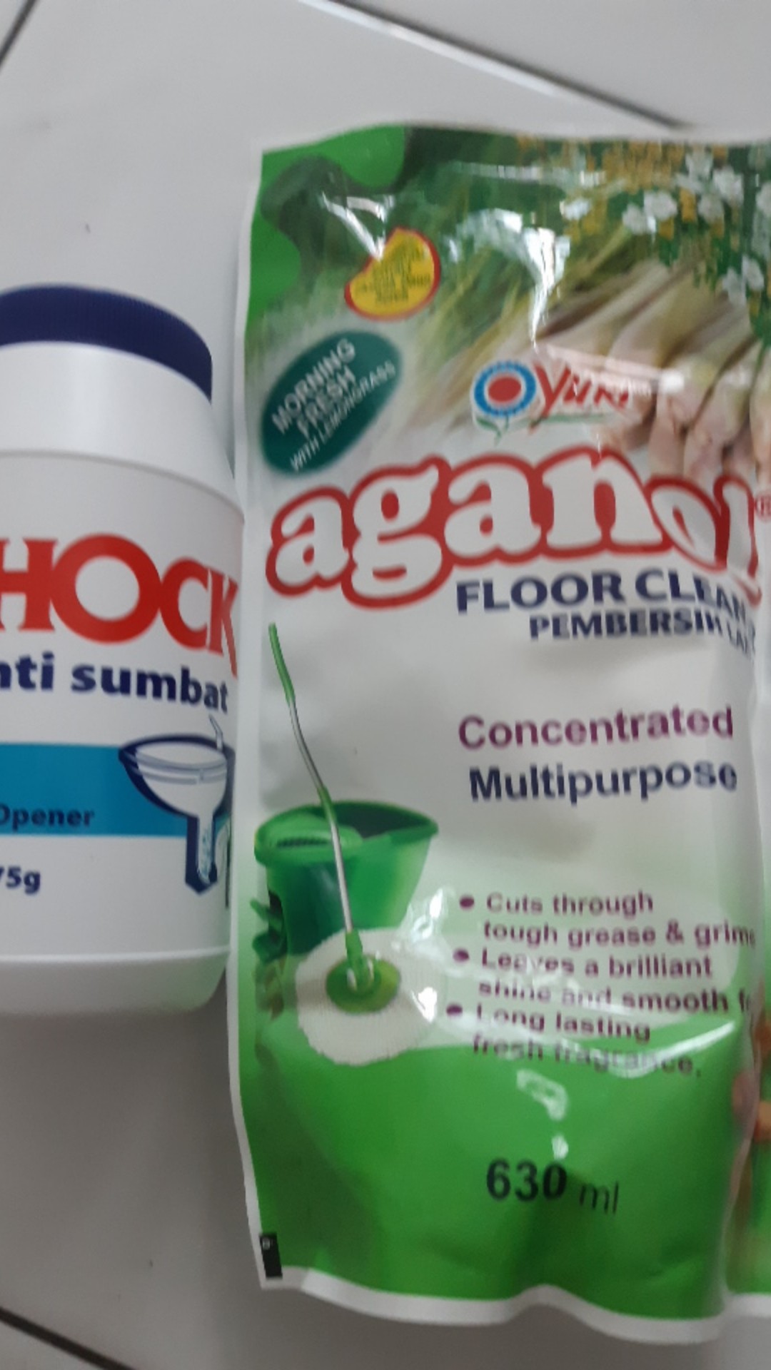 Aganol Antibacterial Floor Cleaner Morning Fresh With Lemongrass 630 Ml
