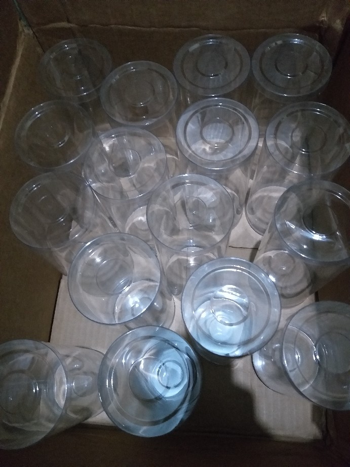 Tabung Mika 7.5x17 Kemasan Toples Bundar Plastik