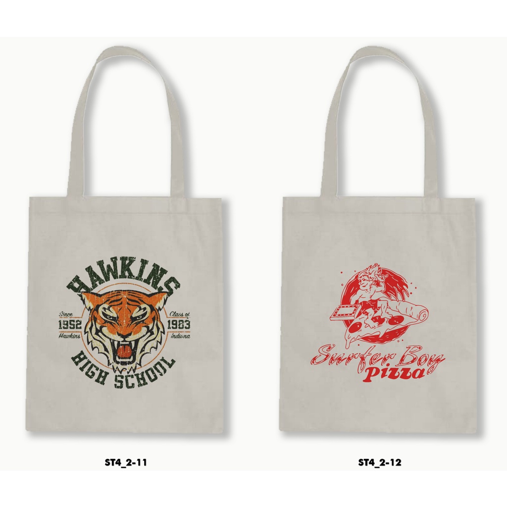 TOTE BAG BLACU - STRANGER THINGS 4.2-02