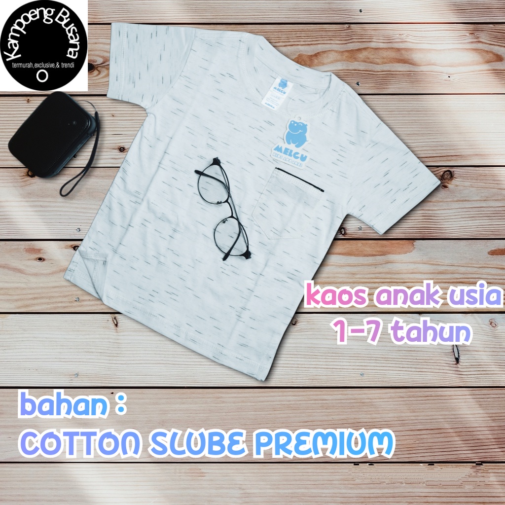 Baju Kaos Motif Bintik Stripe Anak Bahan Cotton Slube Inject Premium Import Distro Bandung