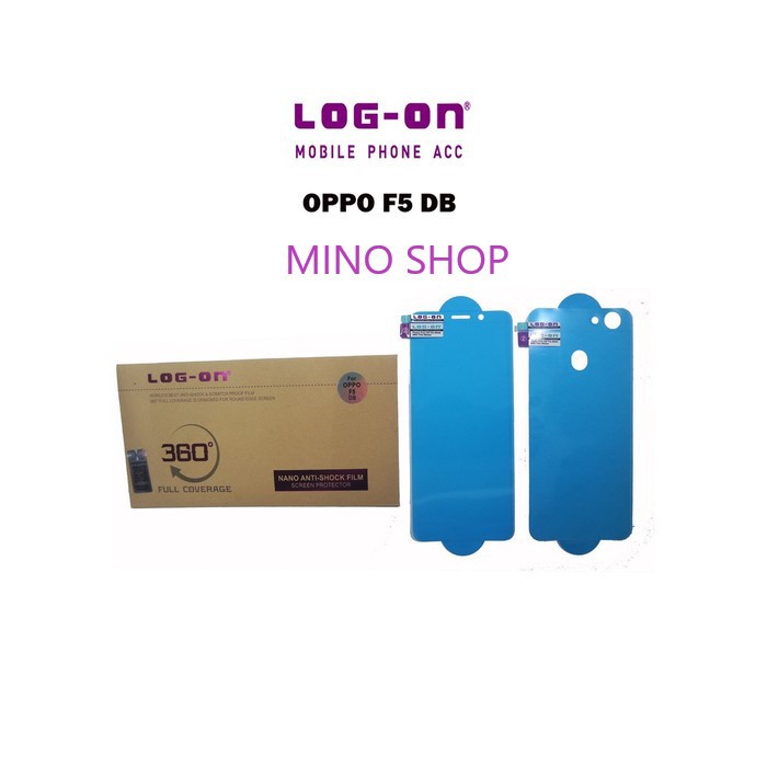 ANTISHOCK SCREEN PROTECTOR OPPO F5 LOG ON DEPAN BELAKANG - ANTI GORES JELLY