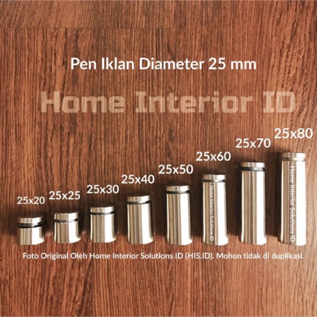 

Pen Iklan 25 X 80 Stainless Steel