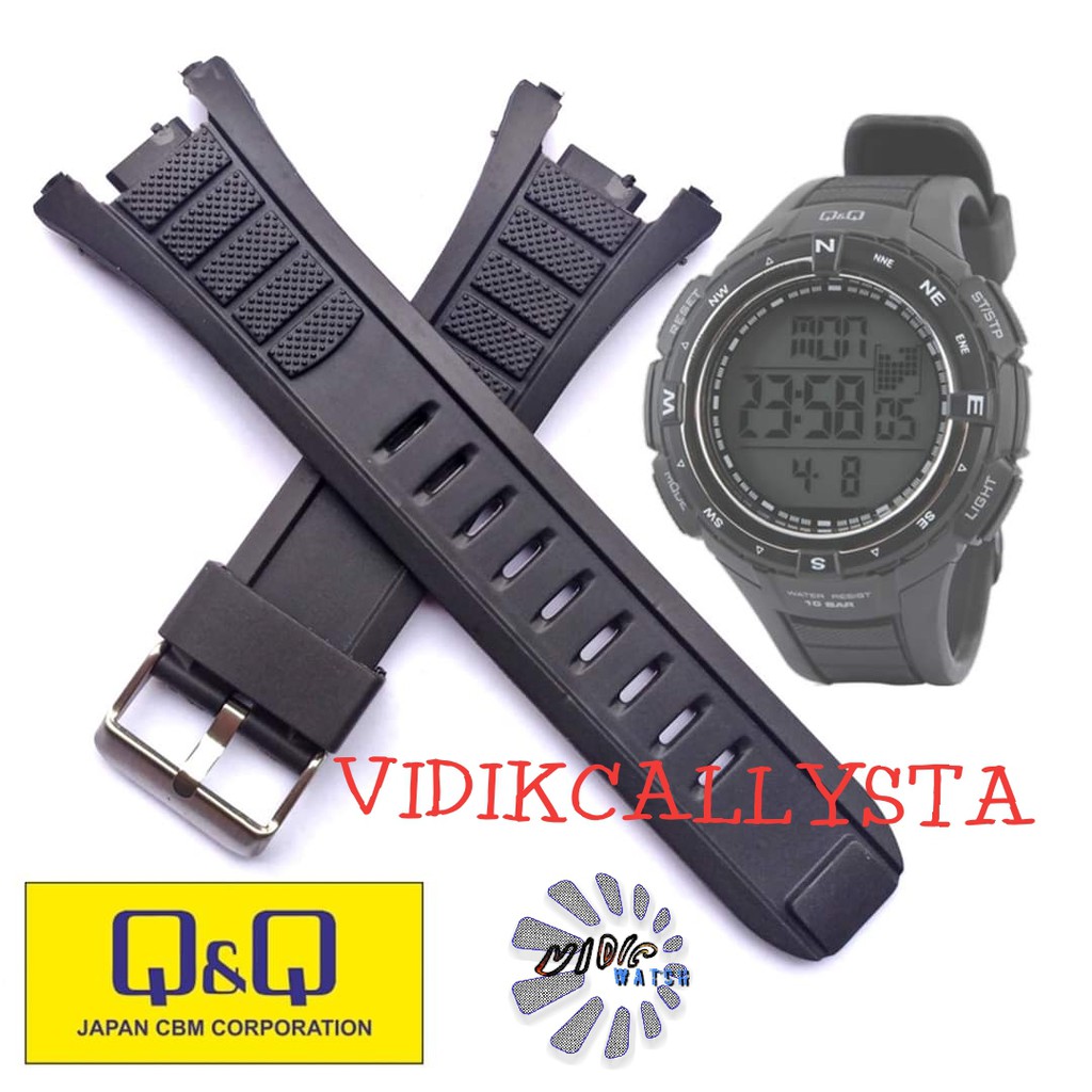 Strap QQ QnQ Q&amp;Q M131 QnQ 131 Tali Jam Tangan Q&amp;Q M 131 Black