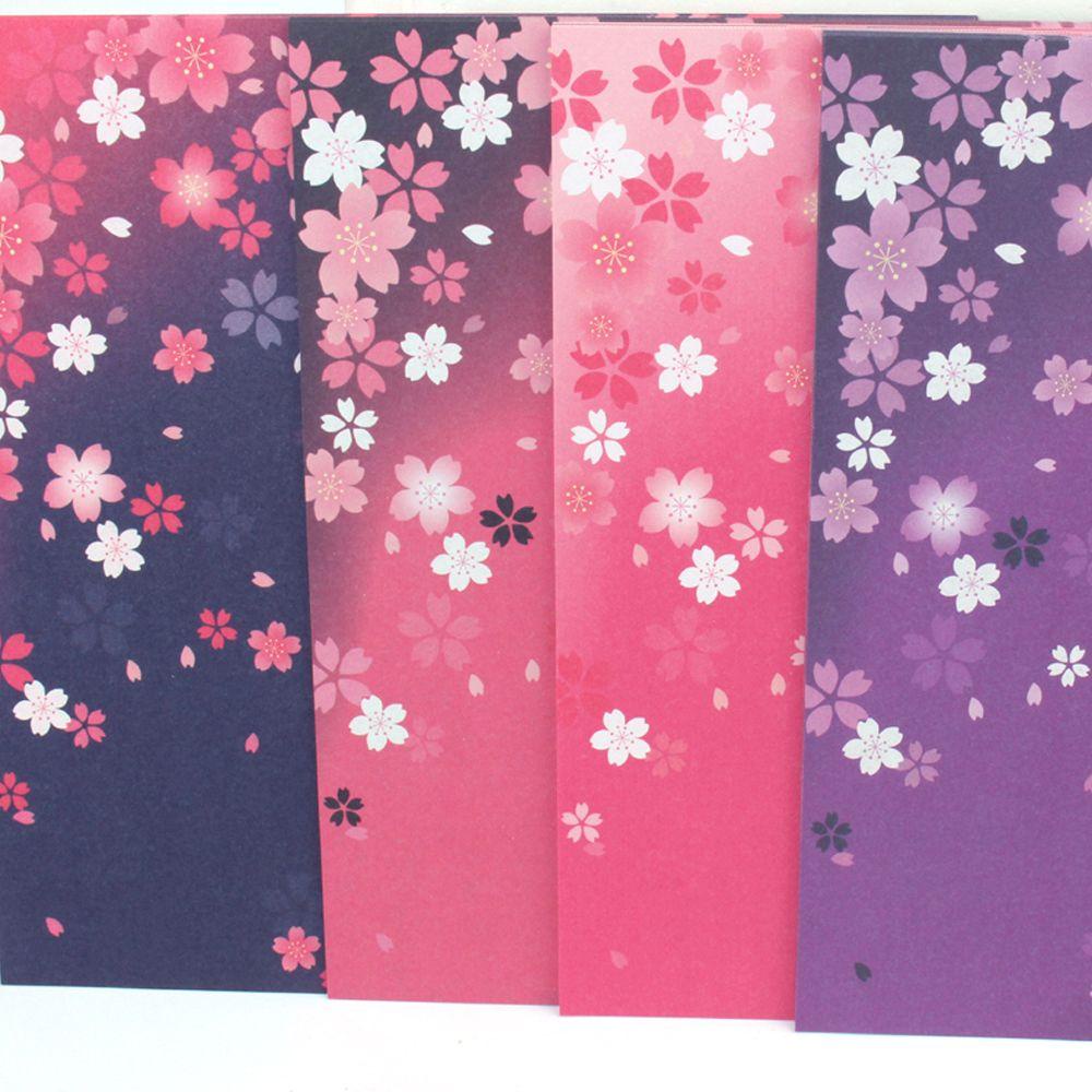 Rebuy Origami Paper 60PCS Persegi Dua Sisi Bunga Sakura DIY Decor Sakura