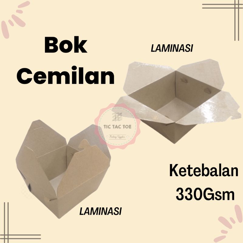 Lunchbok / Lunch Bok / Bok B Kraft / Bok Cemilan uk.S  / Box cemilan Pick-Pack