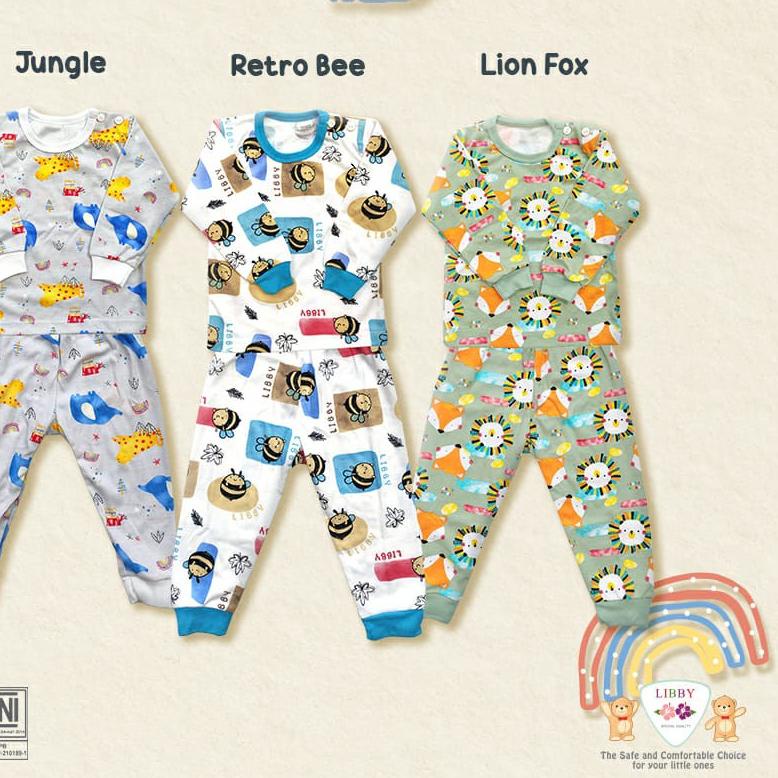 ✦ Libby Setelan Panjang / Setelan Libby 1 Pasang S,M,L,2L,XL,XXL / Libby Baby / Baju Bayi Libby ♠