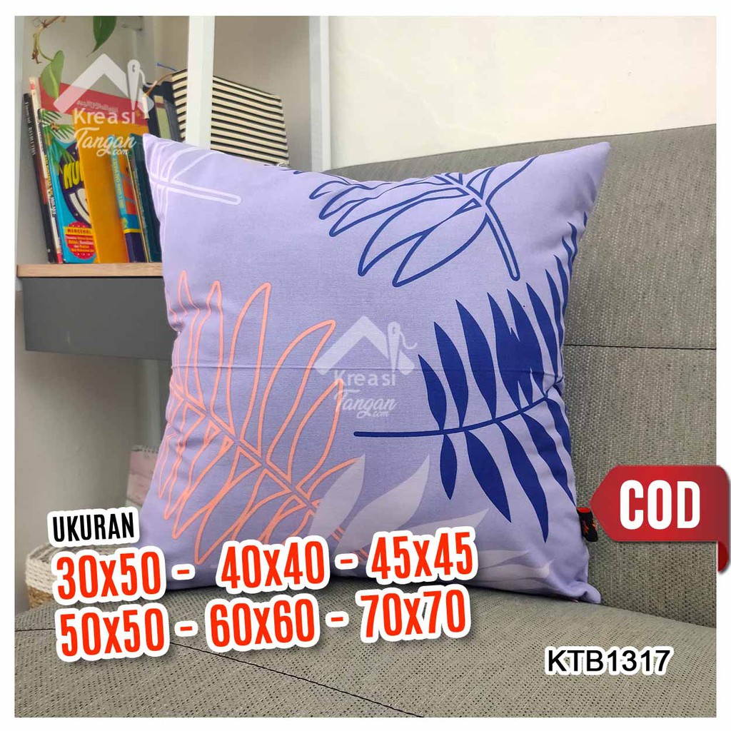 Sarung Bantal Sofa Ukuran 30x50, 40x40, 45x45, 50x50, 60x60, 70x70 KTB1317