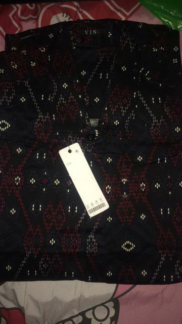 Kemeja Batik Songket Mutiara Rintik Panjang Murah Black Green Navy Dan Purple Slimfit Dan Formal