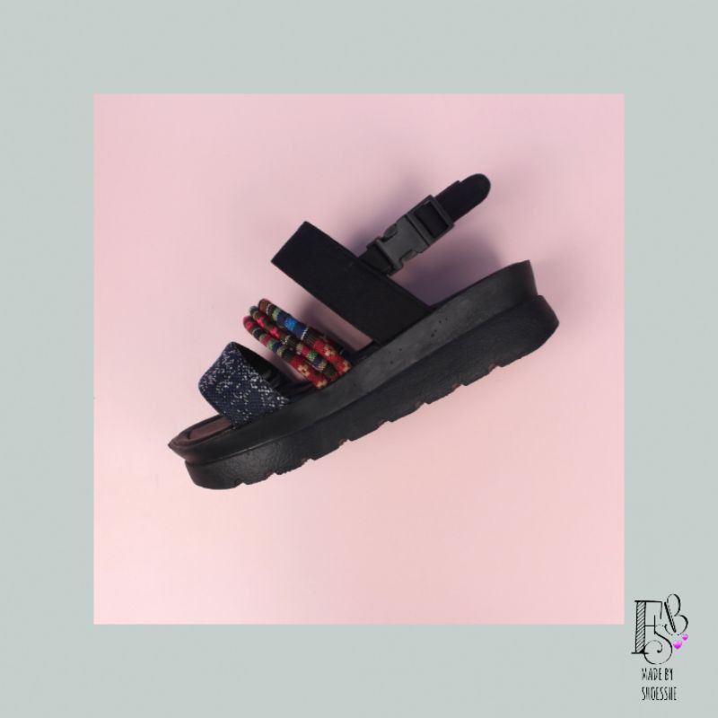 Fsb - KALA Sandal Tali Wanita-Navy
