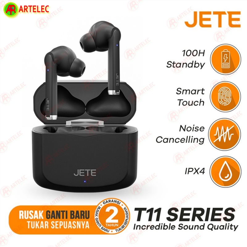TWS JETE T11 earphone | Headset Bluetooth v5.1 JETE T11 IPX4