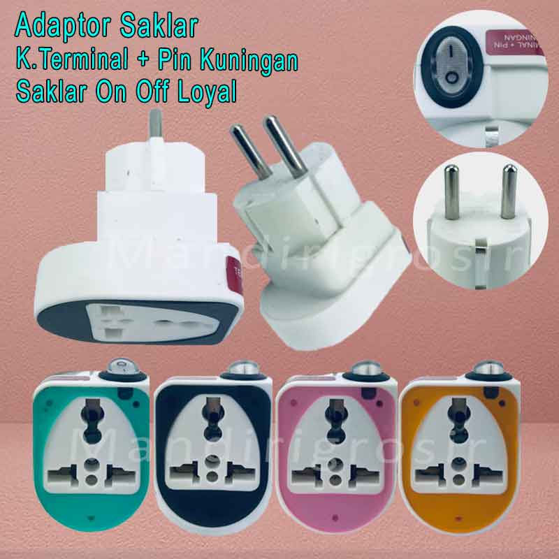 Saklar On Off Loyal * Over Sterker Universal * Terminal+Pin Kuningan * Adaptor Serbaguna