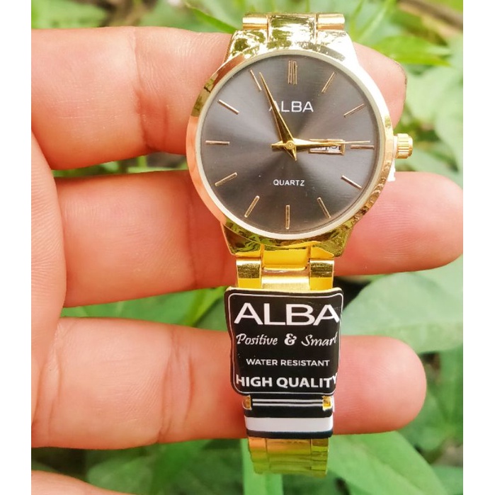 JAM Tangan  Pria ALBA Tahan Air | Jam Tangan cowok keren | Tanggal aktif